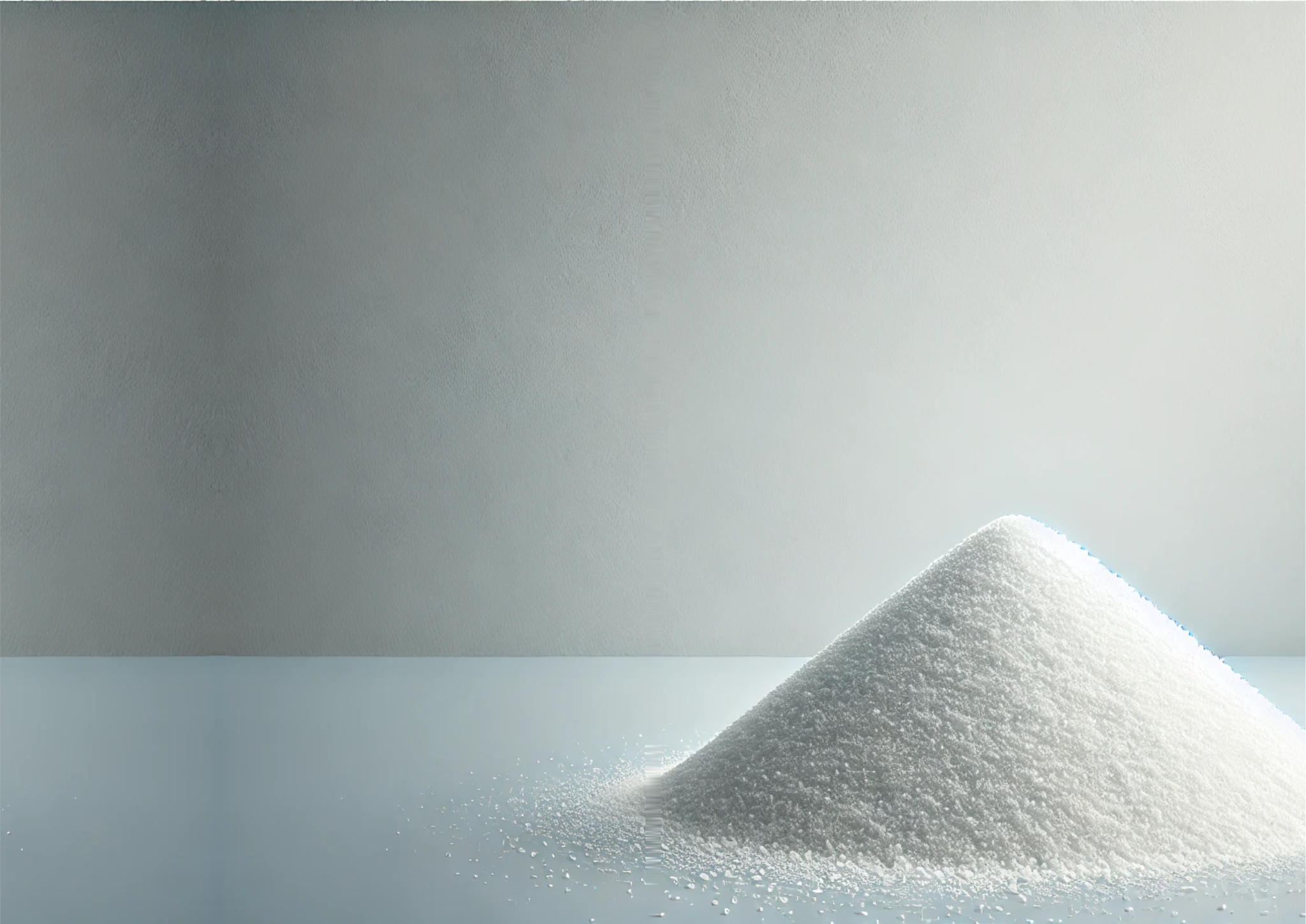 A mound of white sweetener powder